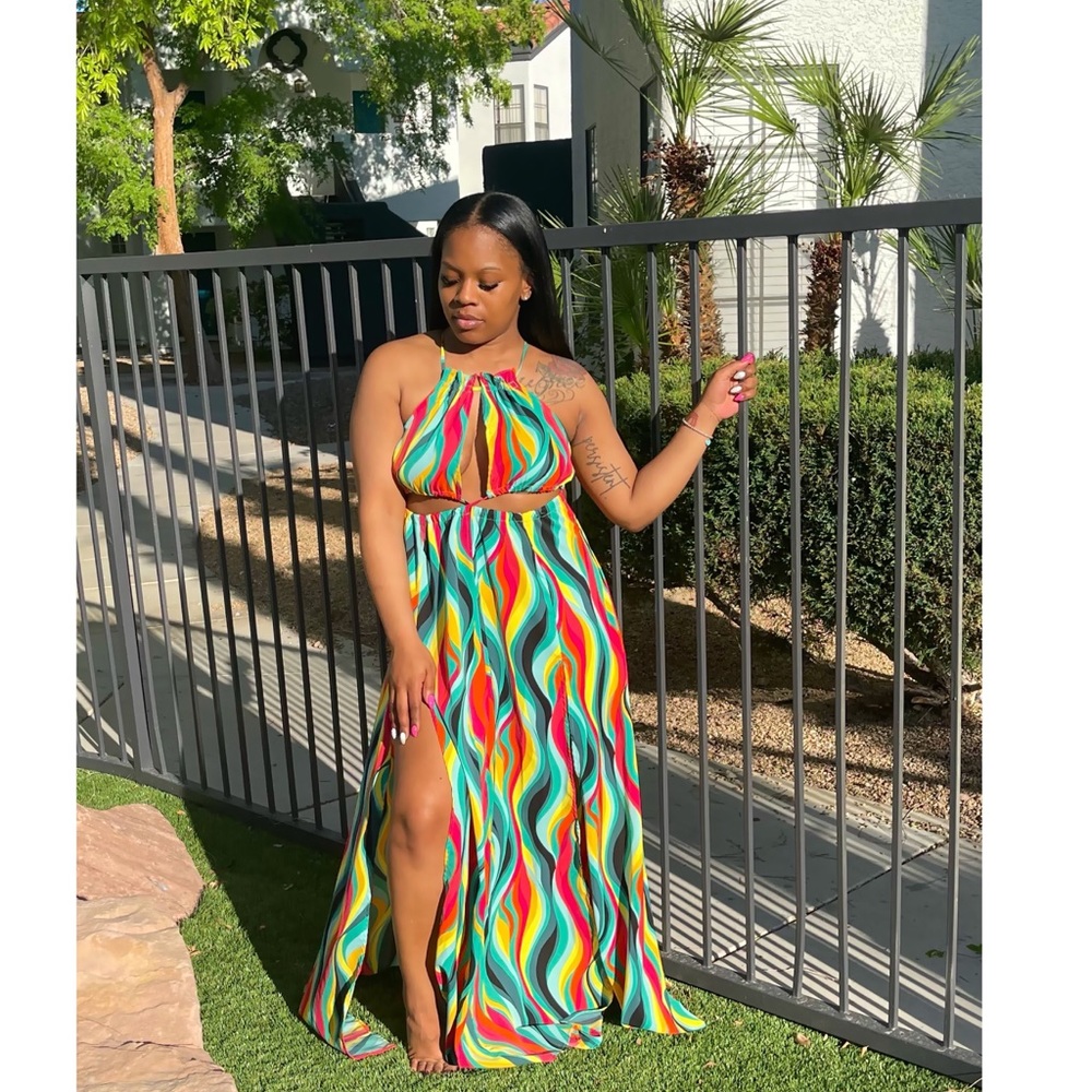 Multicolor Maxi Dress